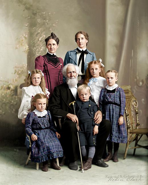 Family portrait in the 1880s